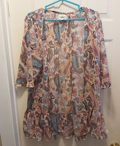 EUC American Eagle Kimono Style Cover Up